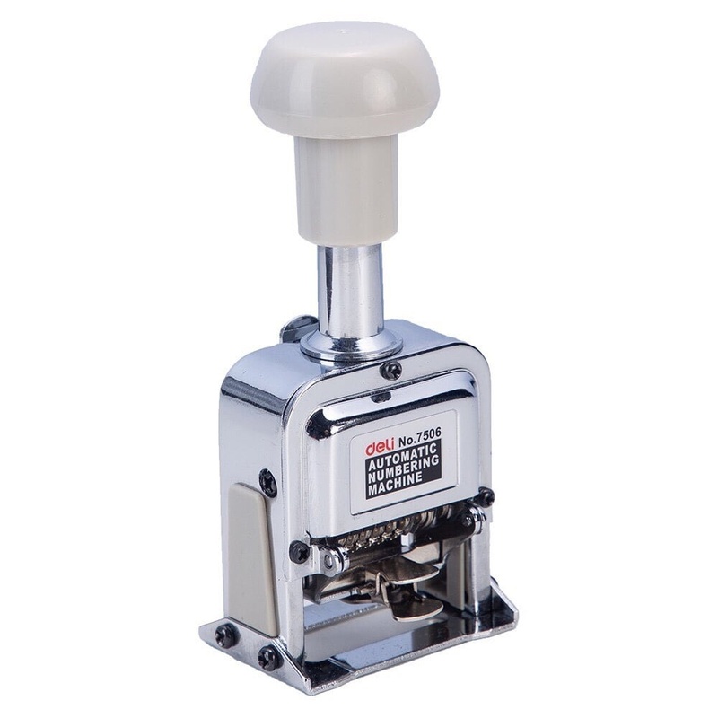 Dấu nhảy số tự động 6 số Deli 7506