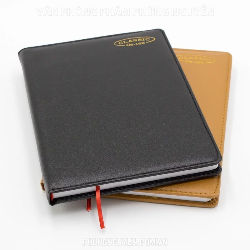 Sổ Classic KC6 240 trang cài khuy có thể kẹp tài liệu rời nhờ khuy bấm