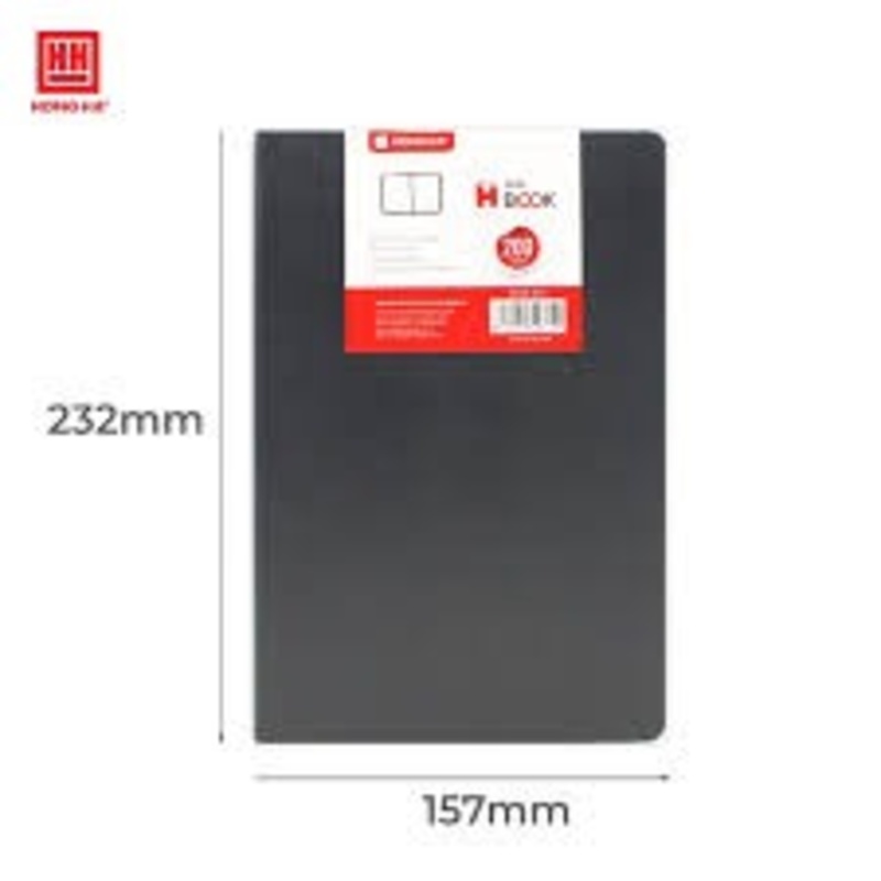 Sổ da B5 Hồng Hà 160 trang H Book 4612 thiết kế mỏng nhẹ dễ mang theo ra ngoài