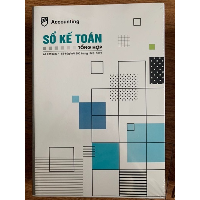 Sổ kế toán tổng hợp 300 trang Hải Tiến sử dụng giấy láng mịn, không bụi