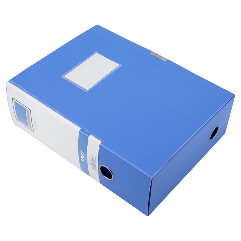 File hộp gấp A4 10cm Deli khóa dán cài Noted bám dính tốt