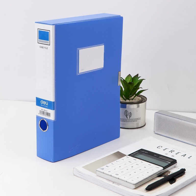 File hộp gấp A4 5cm Deli