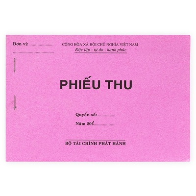 Phiếu thu - chi 1 liên