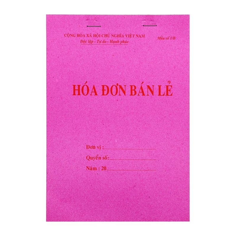 Hóa đơn bán lẻ A5 1 liên