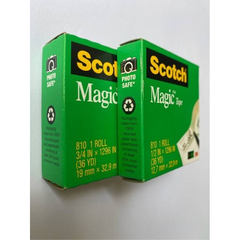 Băng keo dán tiền 3M Scotch Magic trong mờ hạn chế phản chiếu ánh sáng khi dán tiền
