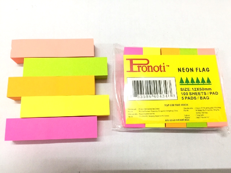 Giấy note 5 màu Pronoti