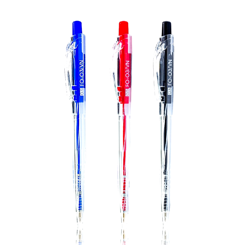 Bút bi xanh Flexoffice FO-03