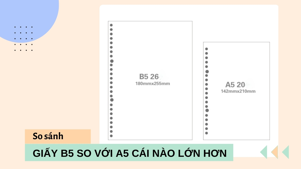 Giấy B5 hay A5 to hơn