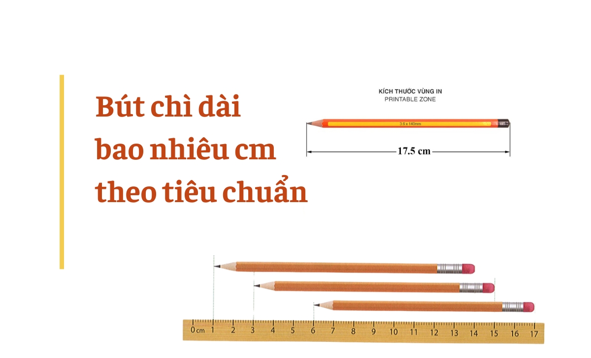 Chiếc bút chì dài bao nhiêu cm theo tiêu chuẩn