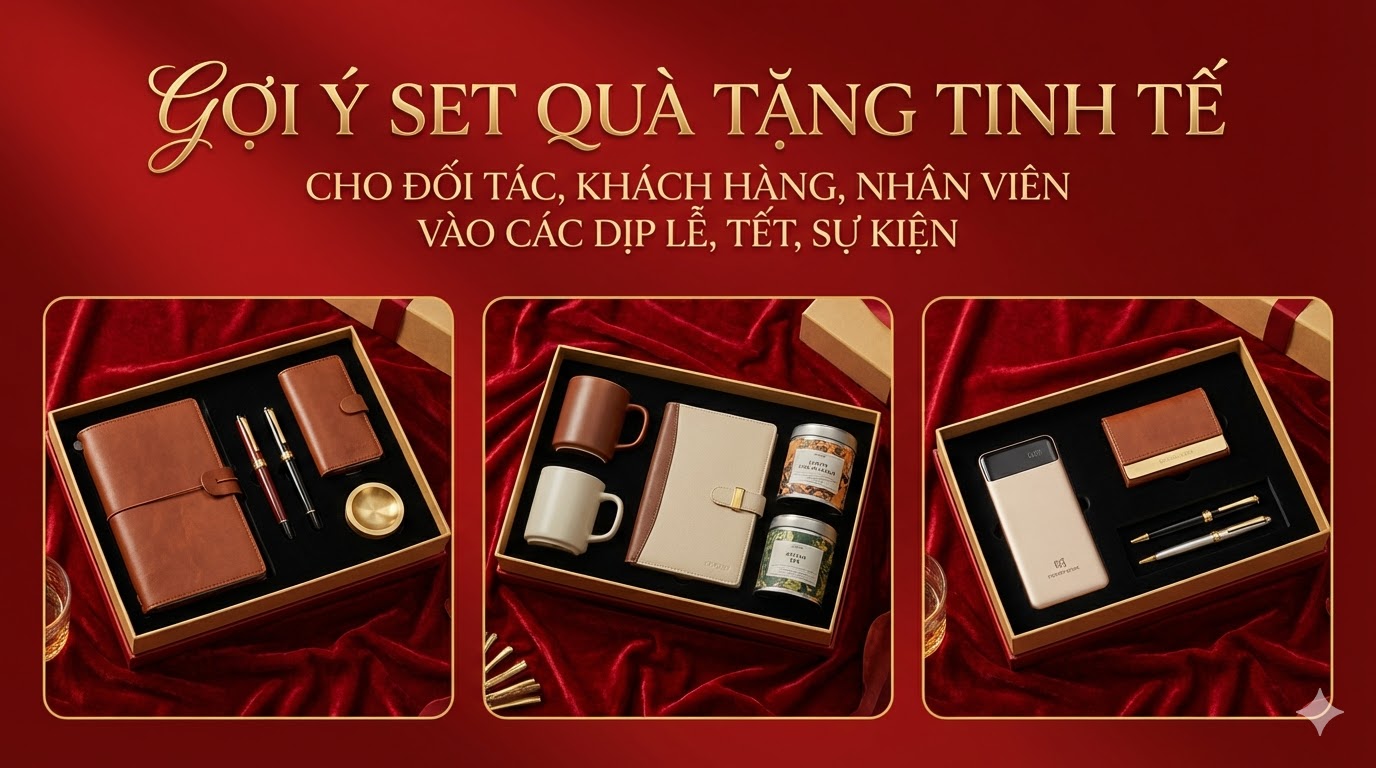 Gợi ý các set quà tặng tinh tế cho đối tác, khách hàng, nhân viên vào các dịp lễ