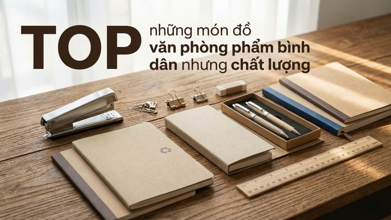 TOP những món đồ văn phòng phẩm bình dân nhưng chất lượng