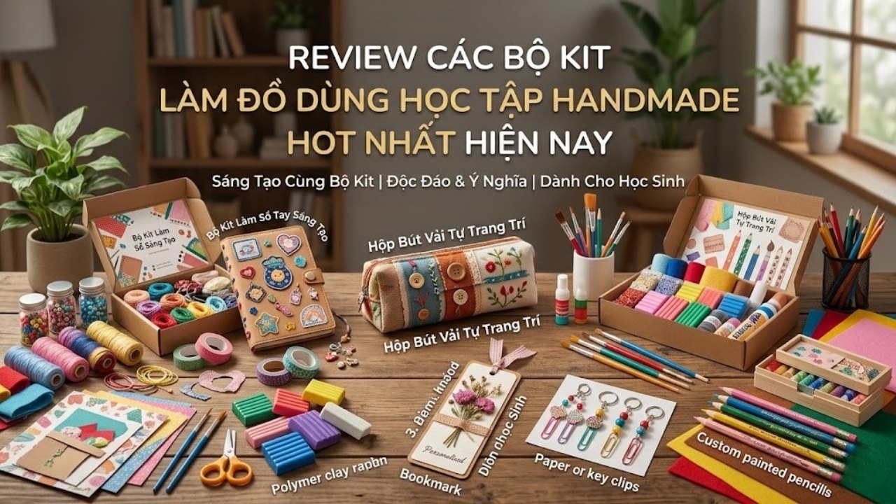 Review các bộ kit làm đồ dùng học tập handmade hot nhất hiện nay