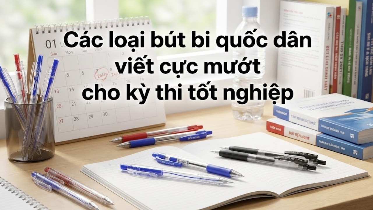 Top các loại bút bi 'quốc dân' viết cực mướt cho kỳ thi tốt nghiệp