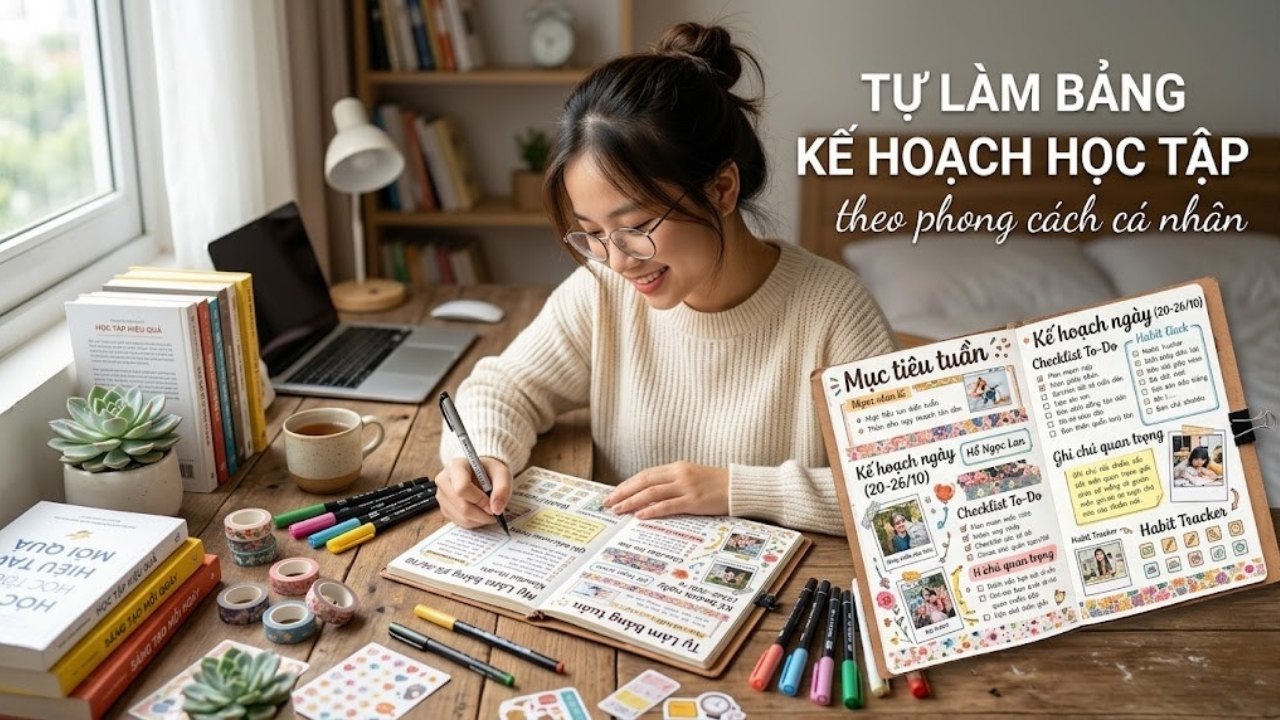 Tự làm bảng kế hoạch học tập theo phong cách cá nhân