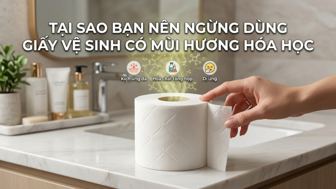 Tại sao bạn nên ngừng dùng giấy vệ sinh có mùi hương hóa học