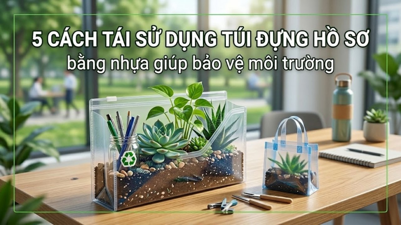 5 cách tái sử dụng túi đựng hồ sơ bằng nhựa giúp bảo vệ môi trường