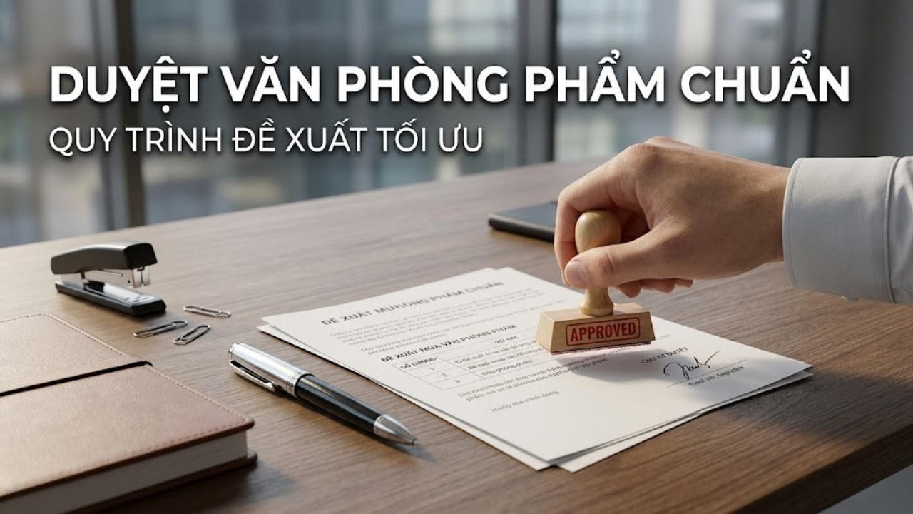 Quy trình đề xuất và duyệt mua văn phòng phẩm chuẩn nhất