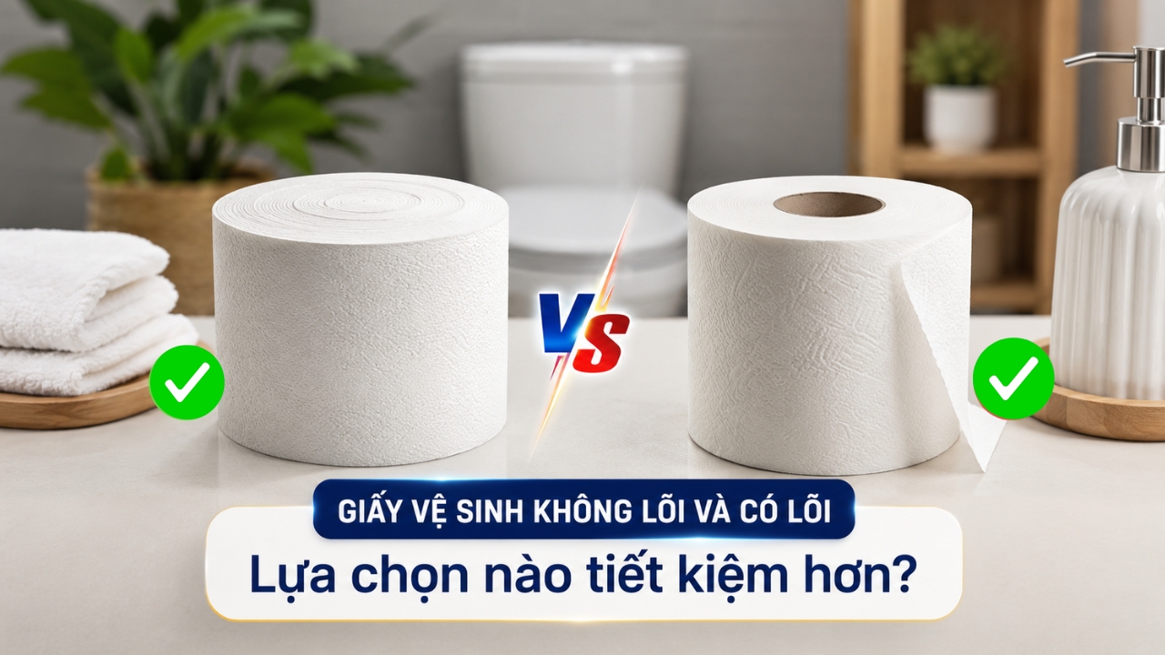 Giấy vệ sinh không lõi và có lõi: Lựa chọn nào tiết kiệm hơn?