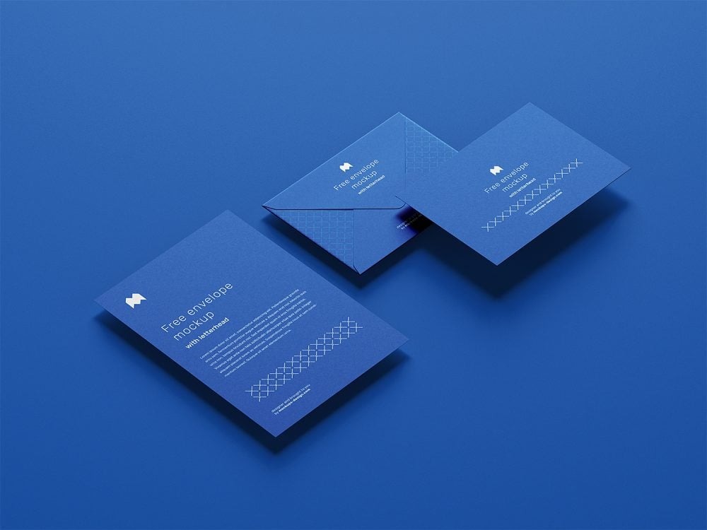 Bao thư mockup A4 mẫu demo cho khách hàng