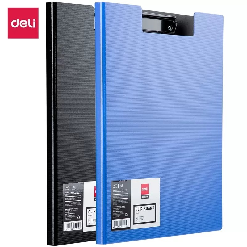 File bìa trình ký Deli 5545 2 mặt bằng da simili