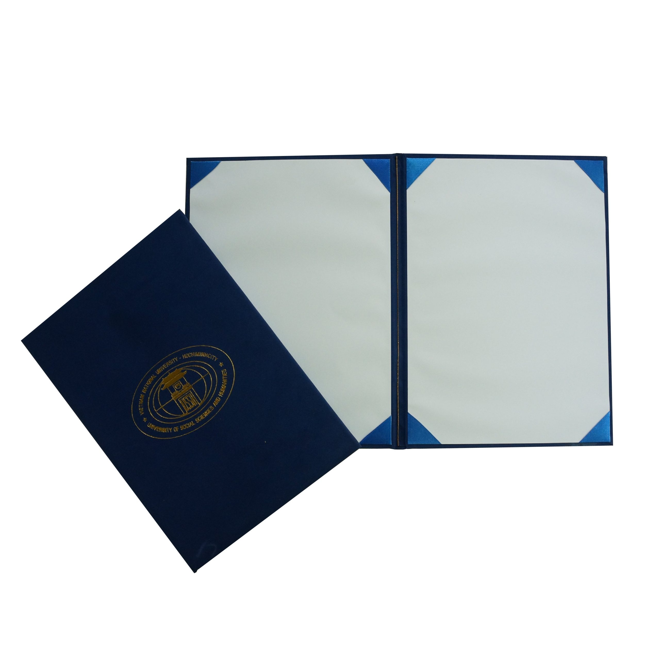 Bìa kẹp chứng chỉ da