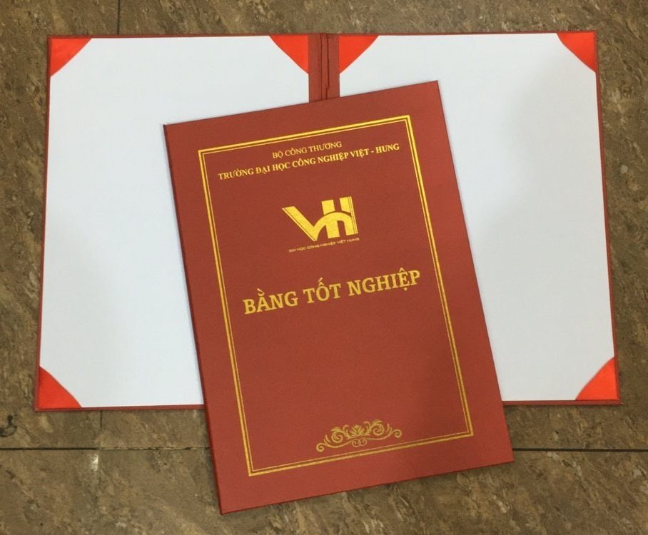Bìa da đựng bằng tốt nghiệp