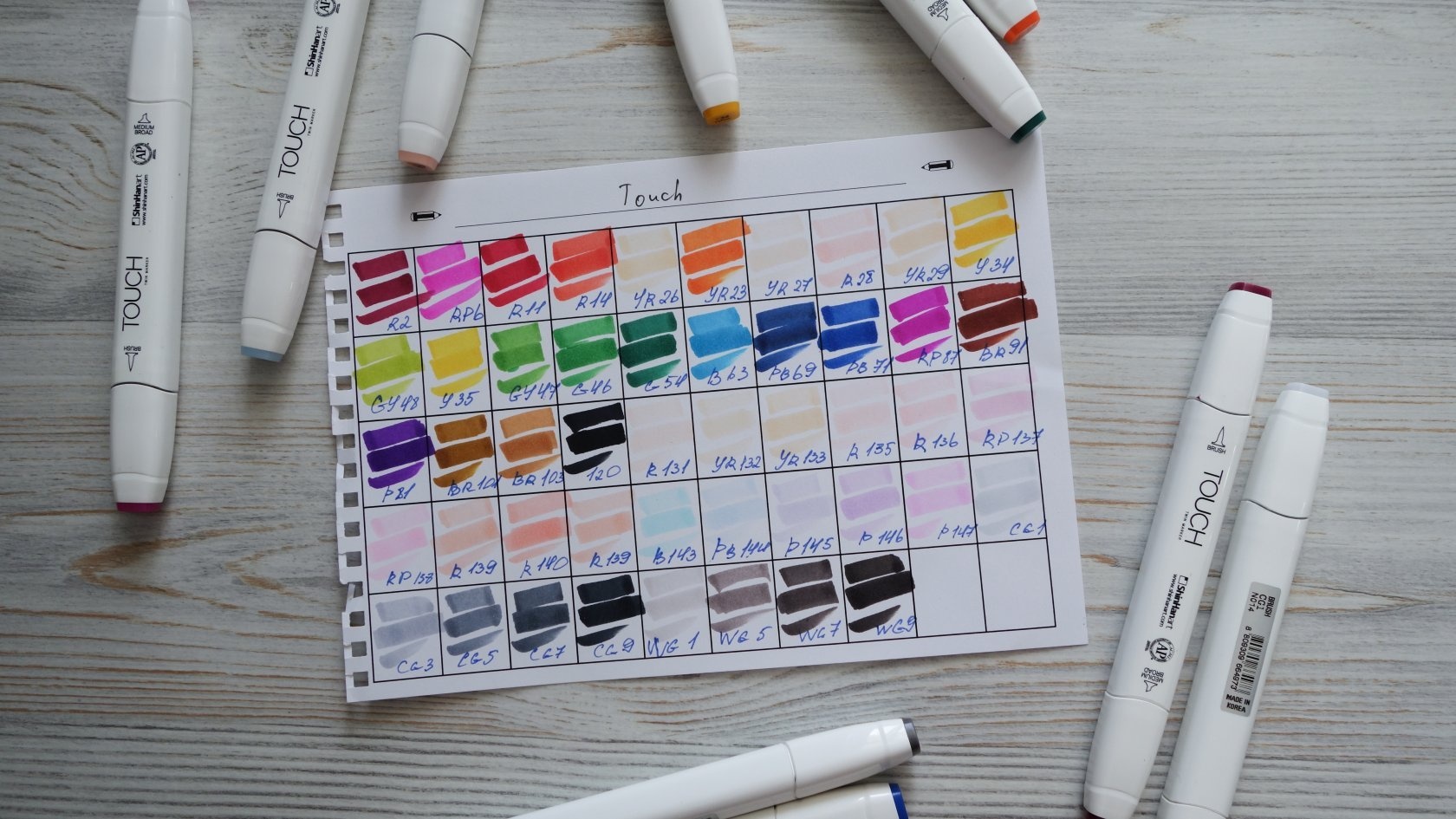 Bút marker Touch Soft Head 7 Superior blend màu tốt