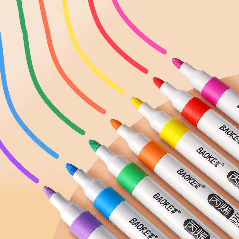 Bút BAOKE Acrylic Brush Pen ngòi mềm dễ blend phủ đều trên nhiều chất liệu