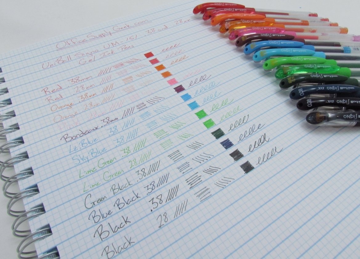 Bút gel Uni ball Signo UM 151 nét siêu nhỏ 0.38mm