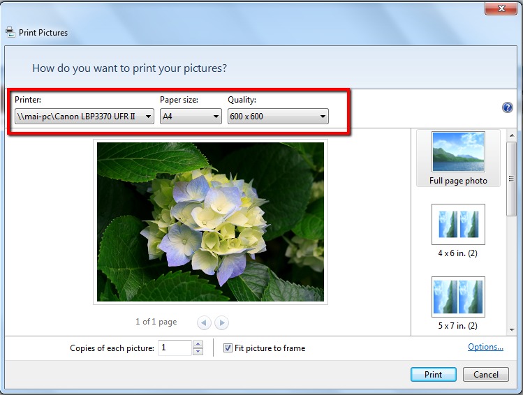 Độ phân giải thấp khi in khổ A4 lớn gây vỡ nét, mất chi tiết vùng tối