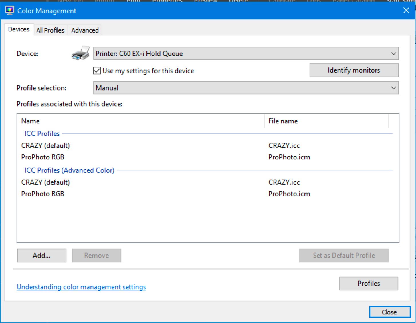 Biết cách điều chỉnh Color management driver giúp màu sắc bản in ảnh trên giấy A4 nhất quán