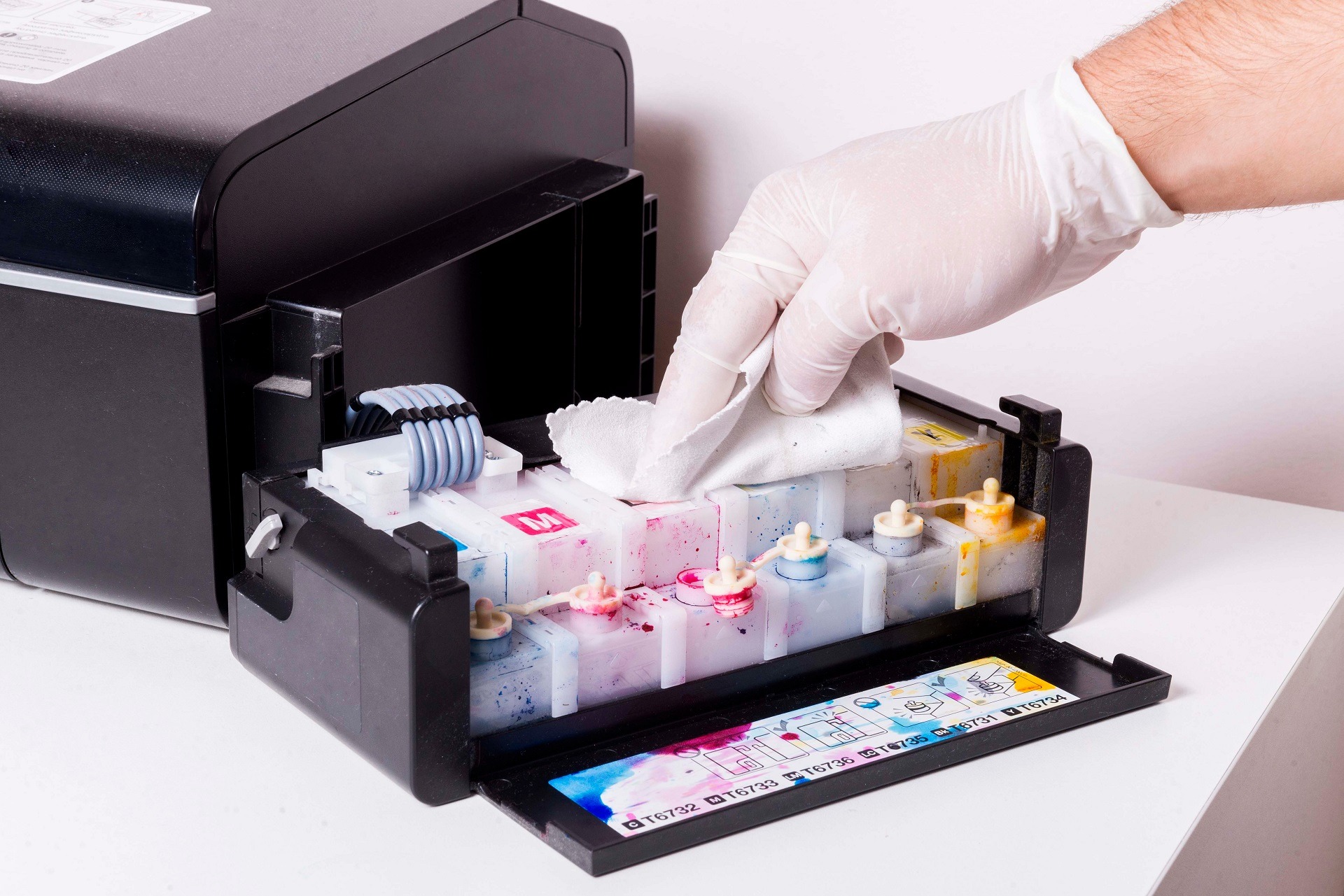 Làm sạch đầu phun và in định kỳ ngăn mực khô và tắc nghẽn, in ảnh A4 rõ nét