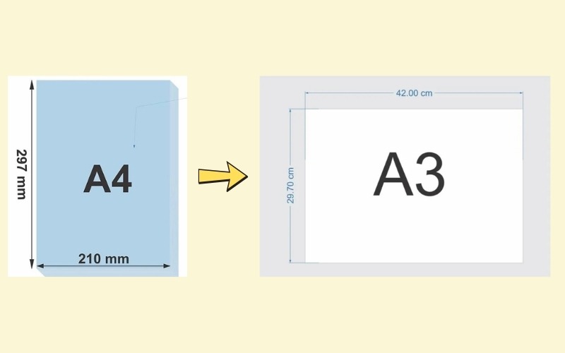 Phóng to A4 thành A3