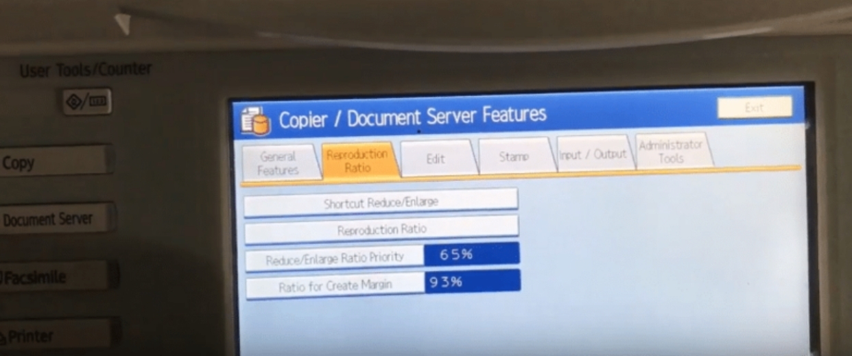 Chọn Shortcut Reduce, Enlarge