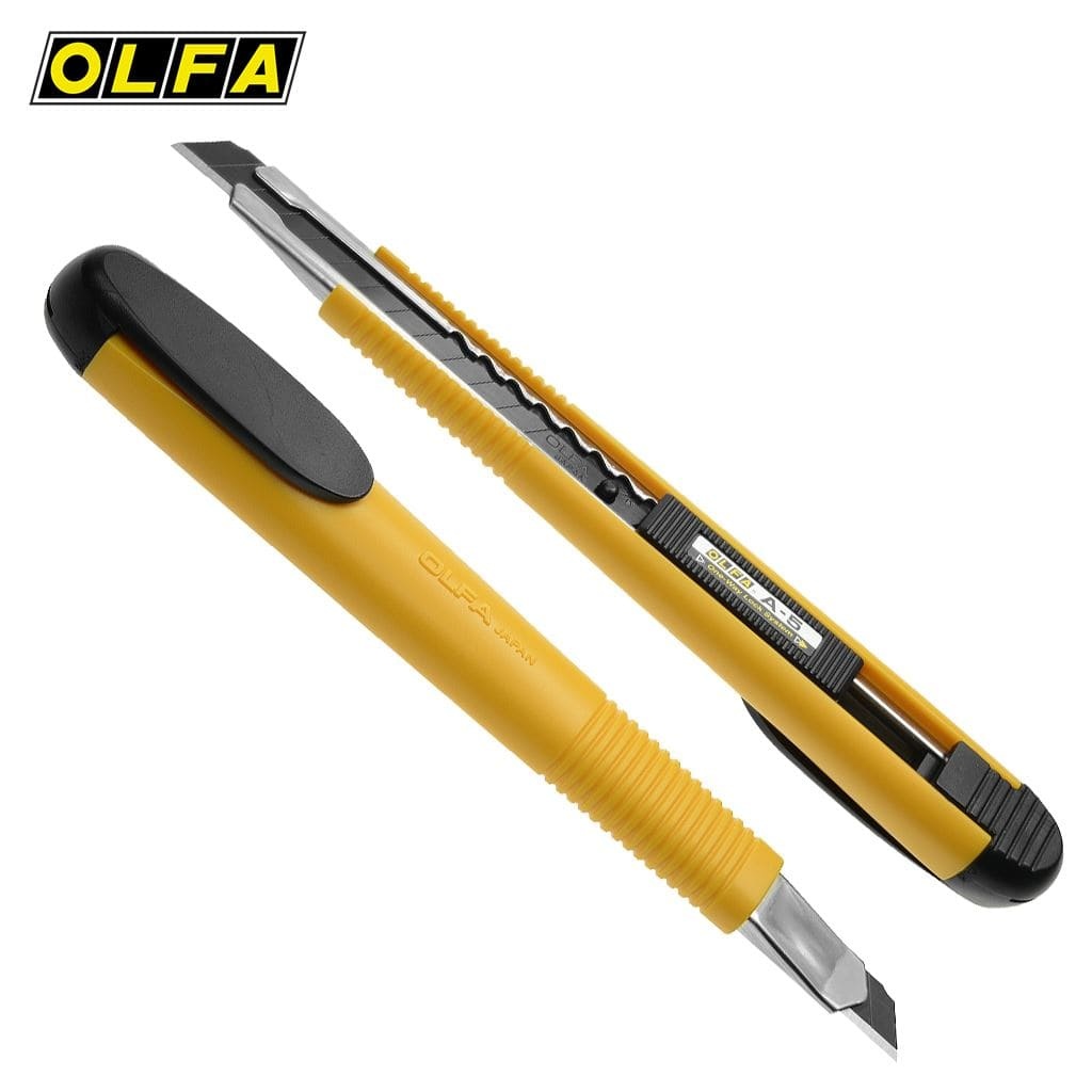 Dao cắt giấy nhỏ Olfa A5 khoá 1 chiều Nhật Bản