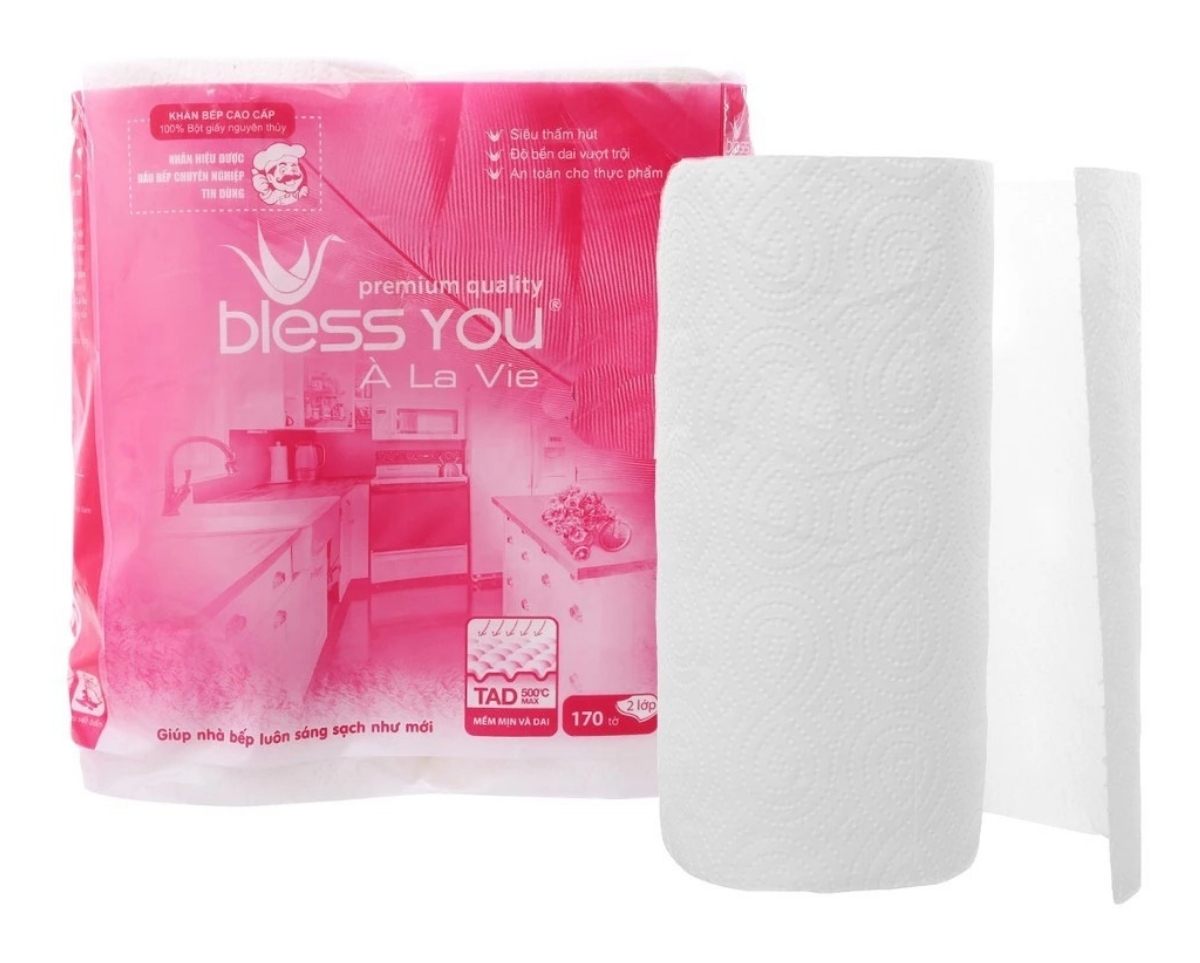 Khăn giấy Bless You À La Vie lau bếp 2 lớp
