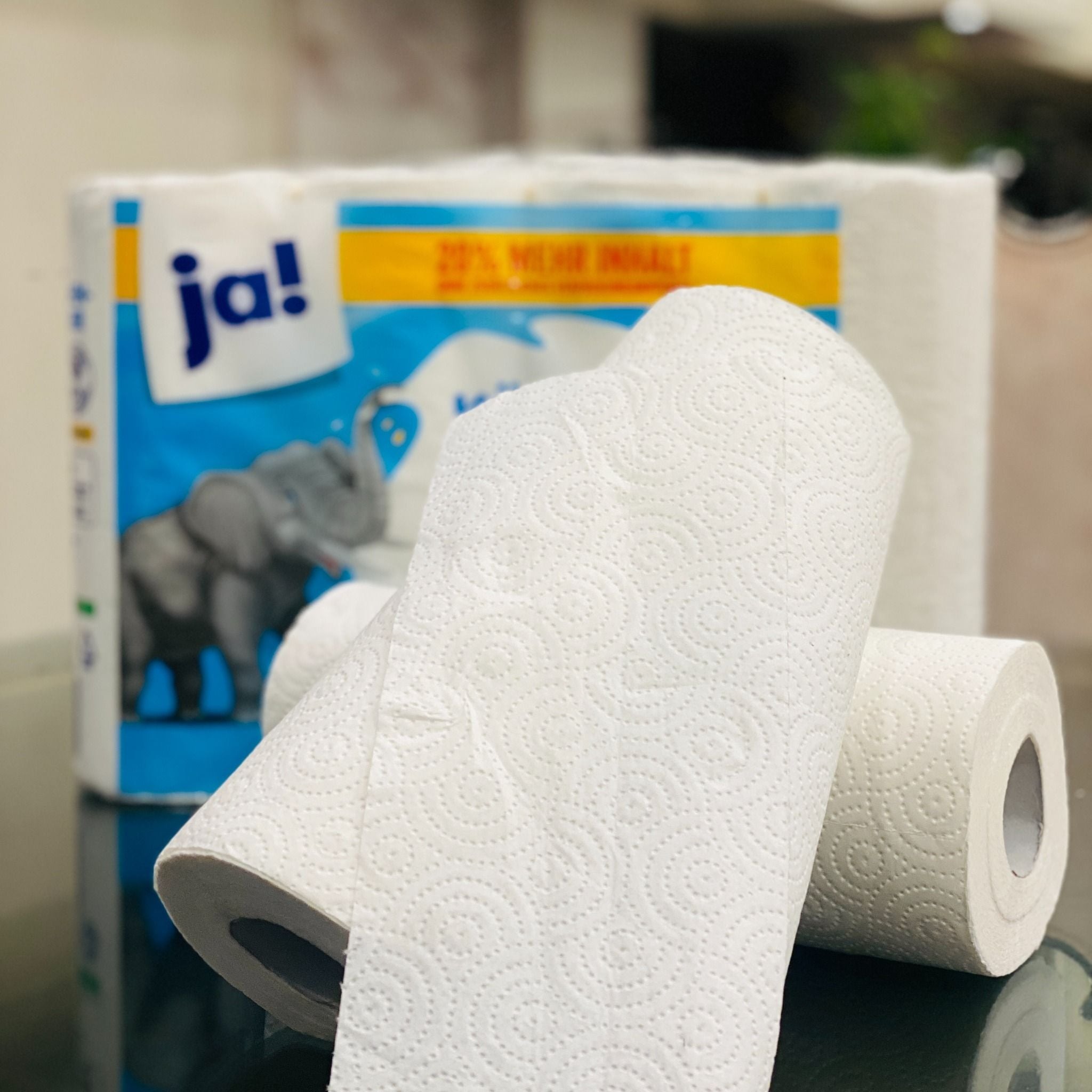 Giấy lau bếp Ja Kuchen Tucher Classic nhập khẩu Đức 3 lớp