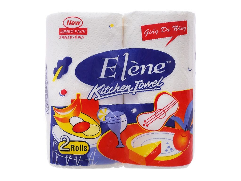 Giấy bếp đa dụng Elène 2 lớp 100 tờ