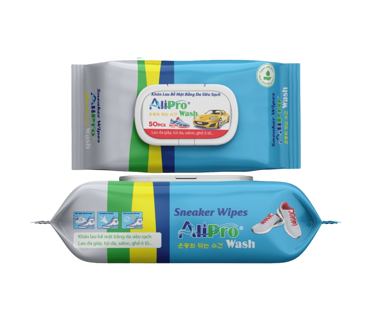 Giấy lau giày kích thước lớn Ali Pro Wash 50 tờ