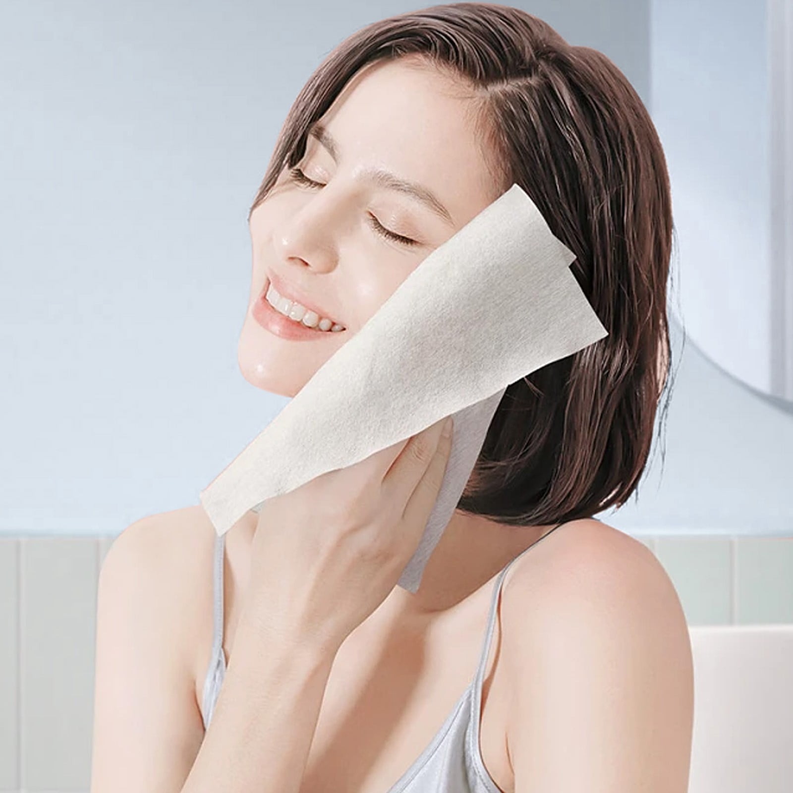 Sử dụng khăn giấy khô lau mặt không gây hại cho da nếu chọn đúng loại