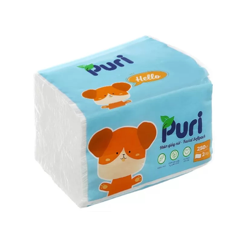 Khăn giấy 2 lớp đa năng Puri