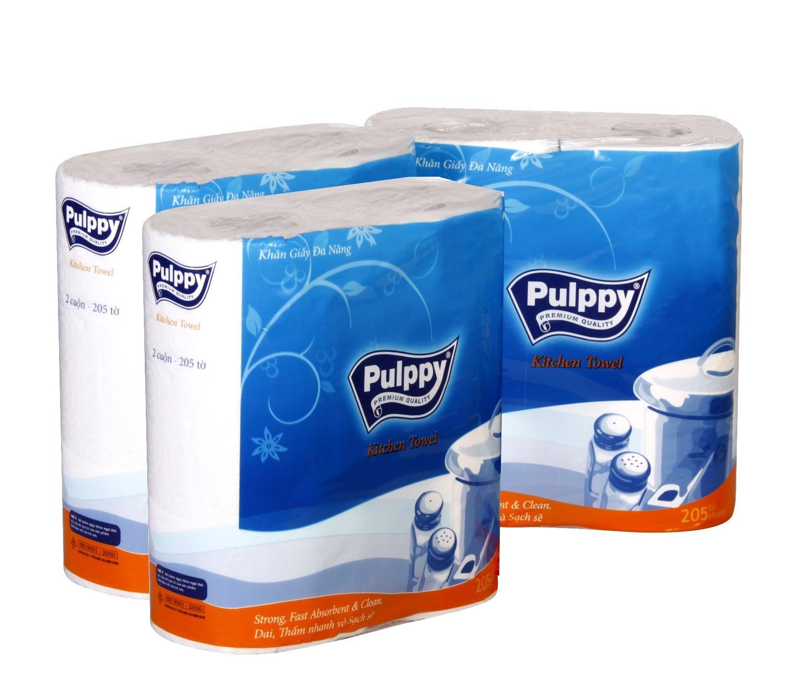 Giấy lau đa năng Pulppy cuộn dài