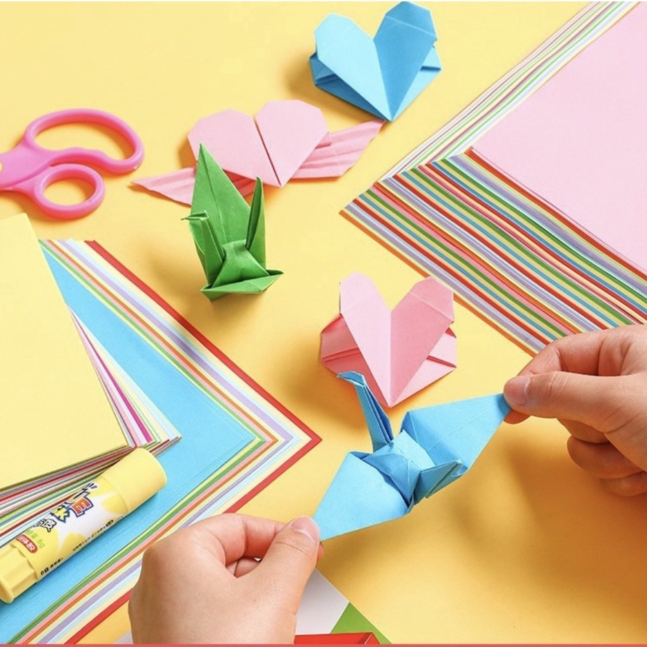 Giấy màu thủ công origami