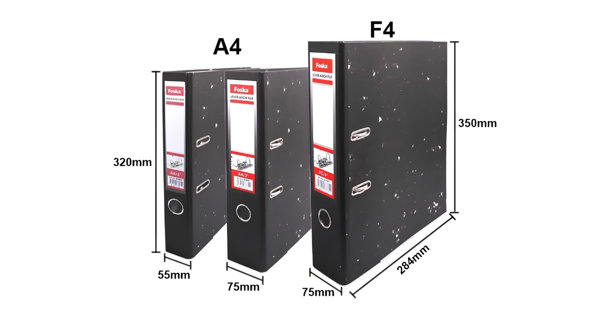 Mẫu kẹp hồ sơ F4 và A4 chứa các bản báo giá, hợp đồng và hồ sơ ứng viên phổ thông