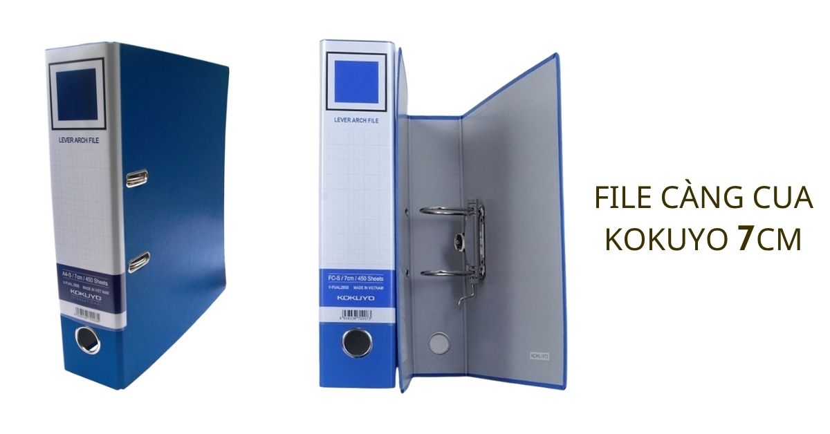 Các dòng file còng bật gáy 5cm, 7cm và 9cm F4, A4 dùng phân loại tài liệu trong kho lưu trữ