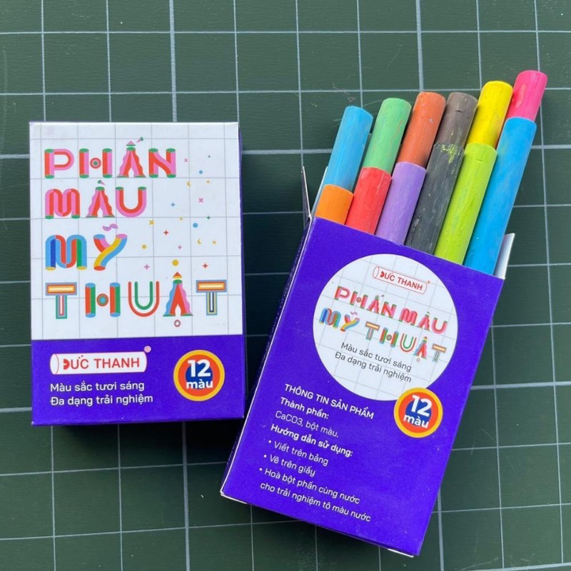Phấn viết bảng nhiều màu Đức Thanh