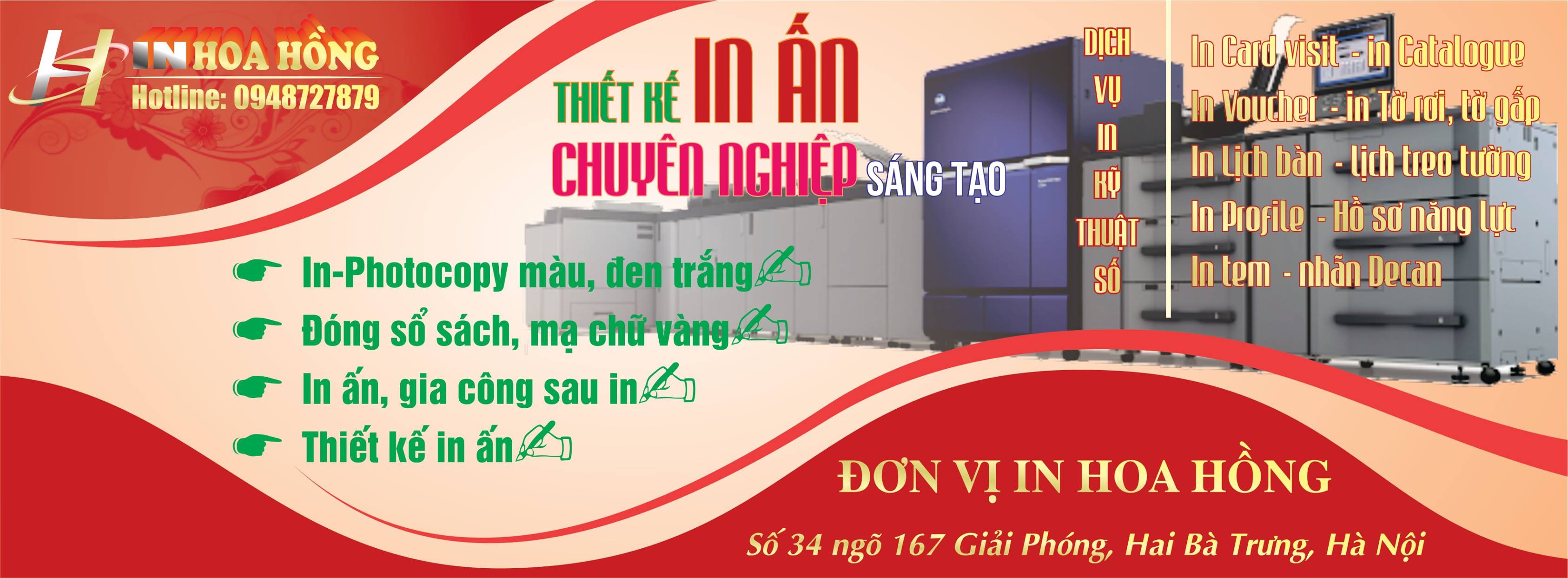 In Hoa Hồng photo in màu giá sinh viên