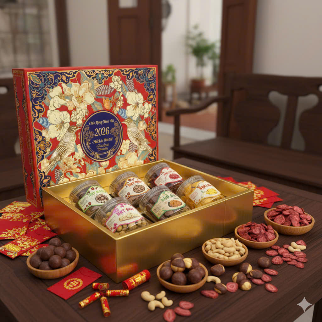 Hộp quà Tết truyền thống