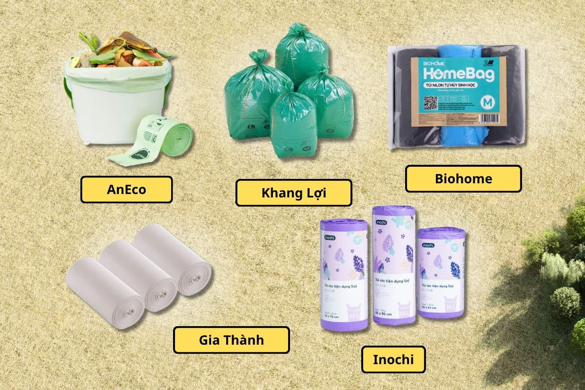 Các loại túi đựng rác văn phòng tự phân hủy sinh học dẻo dai chống rách đáy