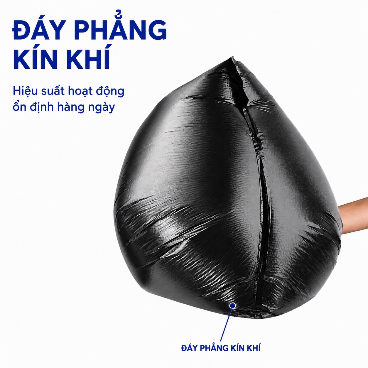 Mẹo kiểm tra độ co giãn và đường ép đáy của túi đựng rác trước khi dùng